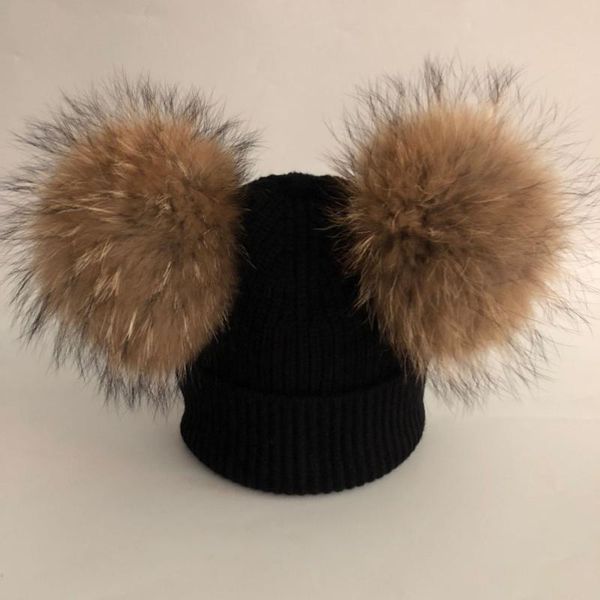 lvtzj nw fashion real fur two pompoms hat for women children winter color hats spring solid wool wram skullies beanies hats, Blue;gray
lvtzj nw fashion real fur two pompoms hat for women children winter color hats spring solid wool wram skullies beanies hats, Blue;gray