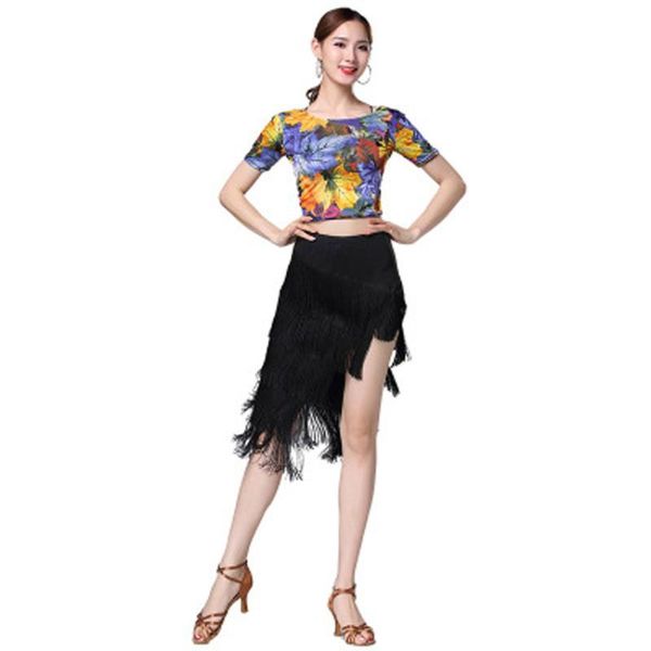 stage wear latin dance performance costume v-neck two wearing milk silk beveled fringed long skirt suit female adult, Black;red
stage wear latin dance performance costume v-neck two wearing milk silk beveled fringed long skirt suit female adult, Black;red