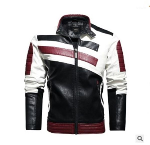 sleeved zipper jacket with pockets mens winter casual stand collar clothing mens pu leather patchwork jackets long, Black
sleeved zipper jacket with pockets mens winter casual stand collar clothing mens pu leather patchwork jackets long, Black