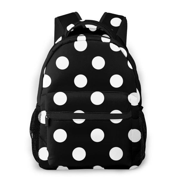 black white polka dot students travel school bags backpack womens female casual backpacks
black white polka dot students travel school bags backpack womens female casual backpacks
