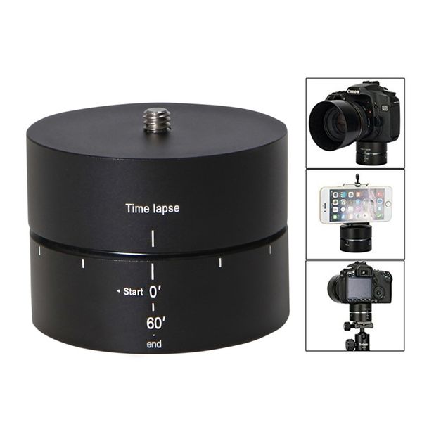 tripods panoramic 360°/ 60-minute time lapse tripod head for cameras, dslr, and smartphones (supports up to 4.4 lbs)
tripods panoramic 360°/ 60-minute time lapse tripod head for cameras, dslr, and smartphones (supports up to 4.4 lbs)