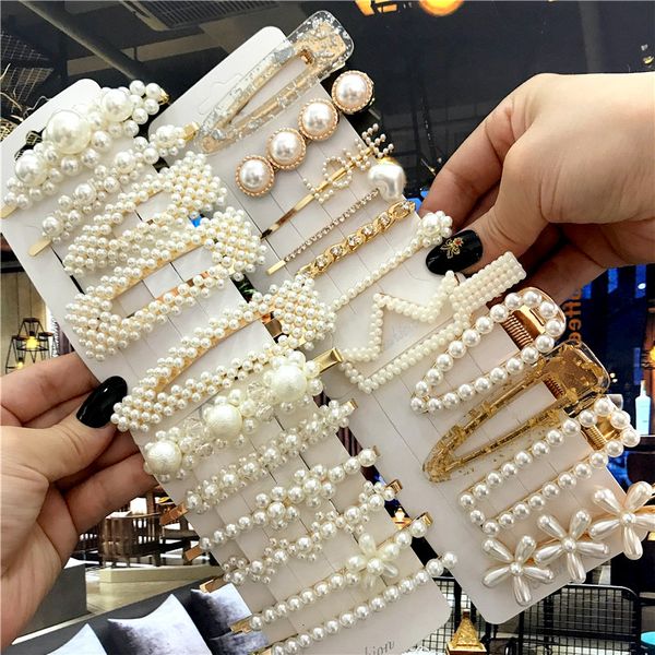 1set handmade pearls hair clips pin for women fashion geometric flower barrettes headwear girls sweet hairpins hair accessorie, Silver
1set handmade pearls hair clips pin for women fashion geometric flower barrettes headwear girls sweet hairpins hair accessorie, Silver