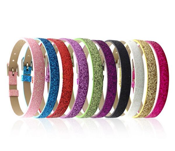 ccor 20-100pcs 8*210mm shiny pu leather wristband bracelet fit 8mm slide charm slide letter bead diy accessories swd019, Golden;silver
ccor 20-100pcs 8*210mm shiny pu leather wristband bracelet fit 8mm slide charm slide letter bead diy accessories swd019, Golden;silver