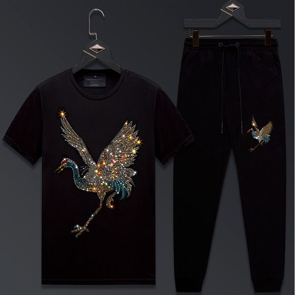 summer men's suit crane rhinestone t-shirt men's short sleeve large size national tide value-added good goods recommended 2020 new, White;black
summer men's suit crane rhinestone t-shirt men's short sleeve large size national tide value-added good goods recommended 2020 new, White;black