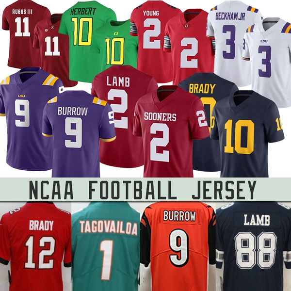 ncaa lsu 9 joe burrow tua tagovailoa tom brady ceedee lamb football jerseysrob gronkowski sooners crimson college jersey, Black;red
ncaa lsu 9 joe burrow tua tagovailoa tom brady ceedee lamb football jerseysrob gronkowski sooners crimson college jersey, Black;red