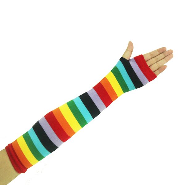 1 pair fashion rainbow color women long gloves elbow length fingerless arm warmers colorful gloves for girls accessories, Blue;gray
1 pair fashion rainbow color women long gloves elbow length fingerless arm warmers colorful gloves for girls accessories, Blue;gray