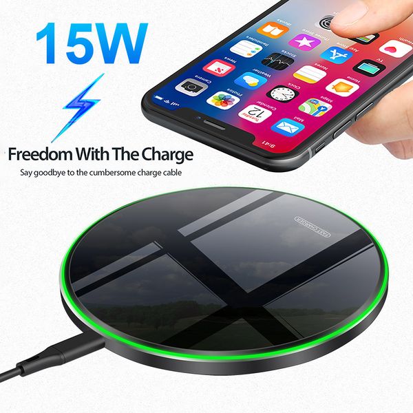 15w qi wireless charger for iphone 11 x xs xr 8 samsung s20 s10 s9 mobile phone pad usb-c fast charging
15w qi wireless charger for iphone 11 x xs xr 8 samsung s20 s10 s9 mobile phone pad usb-c fast charging