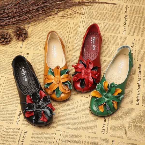 female leather flat bottom handmade single shoes female ethnic style flower mother shoes soft bottom casual flat women, Black
female leather flat bottom handmade single shoes female ethnic style flower mother shoes soft bottom casual flat women, Black