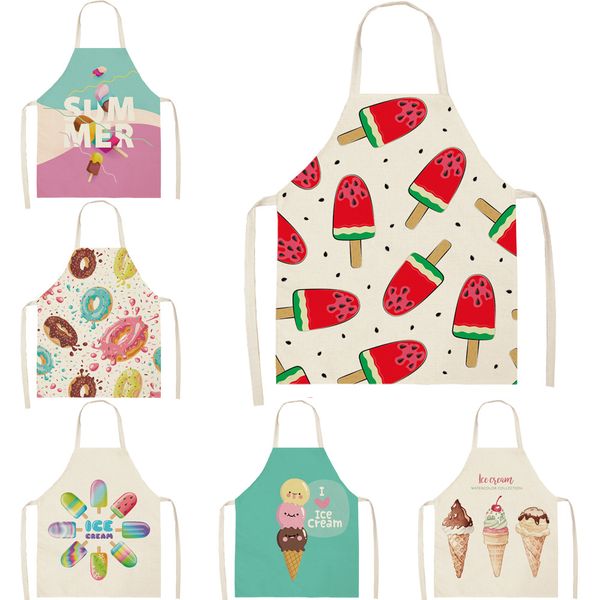 designer summer kitchen cooking apron ice cream fruit printed home sleeveless cotton linen aprons men women baking accessories (68*55
designer summer kitchen cooking apron ice cream fruit printed home sleeveless cotton linen aprons men women baking accessories (68*55