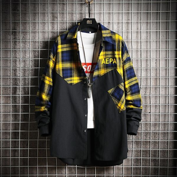 new fashion mens plaid shirts long sleeve slim fit brushed flannel shirt 100%cotton harajuku streetwear jacekt shirts plus size, White;black
new fashion mens plaid shirts long sleeve slim fit brushed flannel shirt 100%cotton harajuku streetwear jacekt shirts plus size, White;black