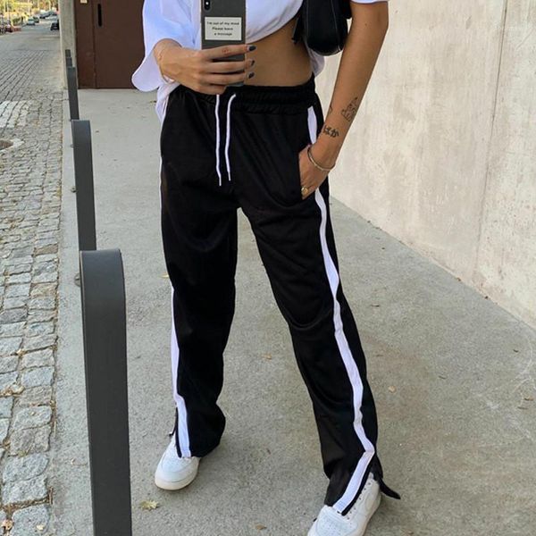 leg pants casual natural color split loose pant womens clothing women pants fashion striped panelled wide, Black;white
leg pants casual natural color split loose pant womens clothing women pants fashion striped panelled wide, Black;white