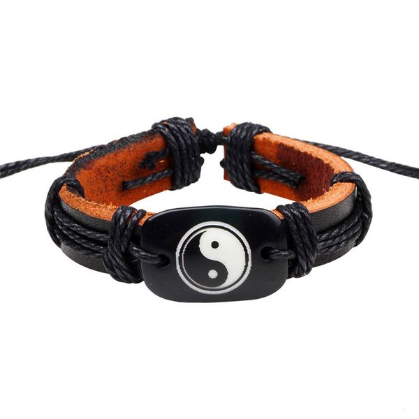 charm bracelets ethnic wax rope genuine leather pulseria masculina men bracelet weaves wristband, Golden;silver
charm bracelets ethnic wax rope genuine leather pulseria masculina men bracelet weaves wristband, Golden;silver