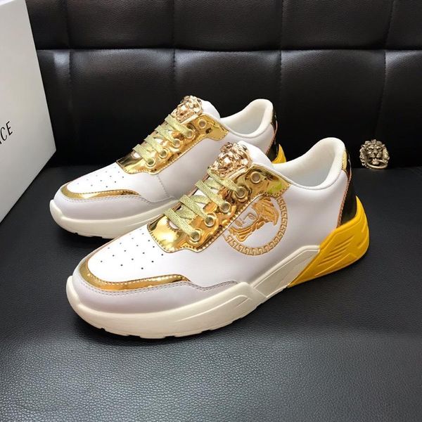 2021t custom new medusa embossed leather low -sneakers ,comfortable and breathable flat -bottomed versatile shoes ,original box packagin, Black
2021t custom new medusa embossed leather low -sneakers ,comfortable and breathable flat -bottomed versatile shoes ,original box packagin, Black