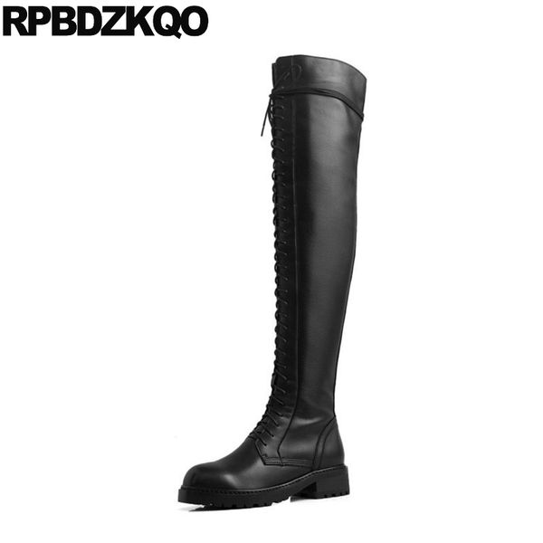 genuine leather chunky over the knee winter shoes casual black round toe women side zip boots long lace up patent 9 tall block
genuine leather chunky over the knee winter shoes casual black round toe women side zip boots long lace up patent 9 tall block