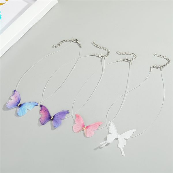 chokers 1pc zircon lace colorful butterfly choker necklace for female gift jewelry korean fashion vintage crystal animal clavicle chain, Golden;silver
chokers 1pc zircon lace colorful butterfly choker necklace for female gift jewelry korean fashion vintage crystal animal clavicle chain, Golden;silver