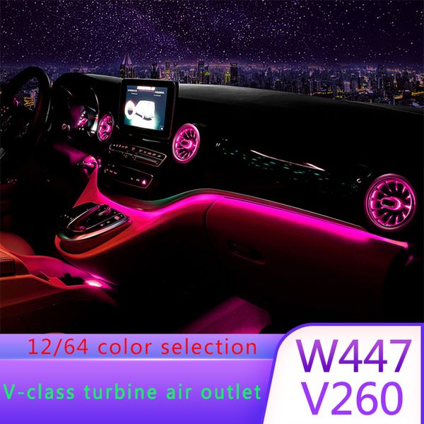 air vent for v class vito w447 v260 car diy ambient lamp 12/64 colors led ambient light illuminated car accessory
air vent for v class vito w447 v260 car diy ambient lamp 12/64 colors led ambient light illuminated car accessory