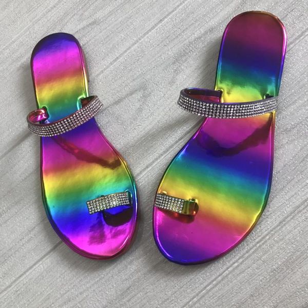 rainbow color flip flops crystal clip toe slippers women sandals size 36-42 summer beach shoes women rhinestones flat slides2020, Black
rainbow color flip flops crystal clip toe slippers women sandals size 36-42 summer beach shoes women rhinestones flat slides2020, Black