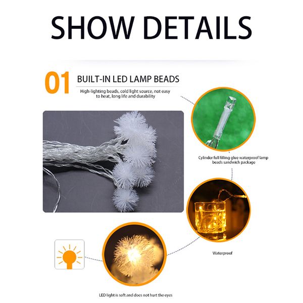 ip44 christmas tree snow flakes snowballs led string fairy light xmas party home garden decoration lights 20 snow balls
ip44 christmas tree snow flakes snowballs led string fairy light xmas party home garden decoration lights 20 snow balls