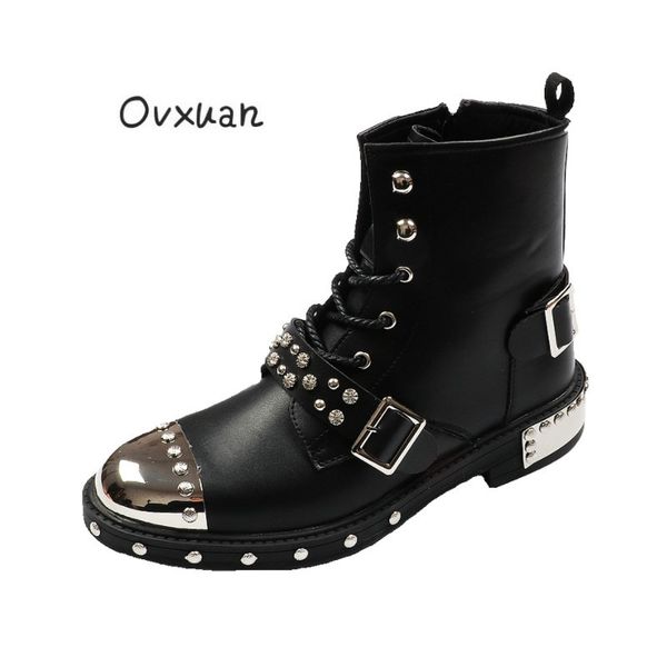 ovxuan botas hombre rivet high top пряжка металла случайные плоские короткие ботильоны мужчины мода клин панк harness ботинки мужские обуви, Black
ovxuan botas hombre rivet high top пряжка металла случайные плоские короткие ботильоны мужчины мода клин панк harness ботинки мужские обуви, Black