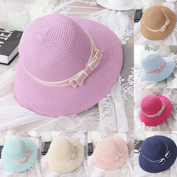 wide brim hats summer straw hat ladies women casual brimmed beach parent-child outing w424, Blue;gray
wide brim hats summer straw hat ladies women casual brimmed beach parent-child outing w424, Blue;gray