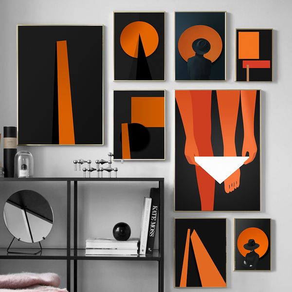 abstract clip art man with black hat canvas painting posters print black orange wall art pictures for living room bedroom aisle
abstract clip art man with black hat canvas painting posters print black orange wall art pictures for living room bedroom aisle