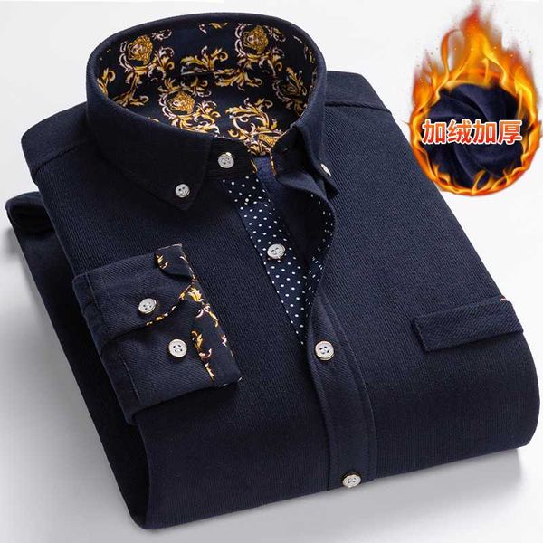 men solid color oxford long sleeve warm and velvet shirt fleece lining flannel cotton winter casual shirts fit men, White;black
men solid color oxford long sleeve warm and velvet shirt fleece lining flannel cotton winter casual shirts fit men, White;black