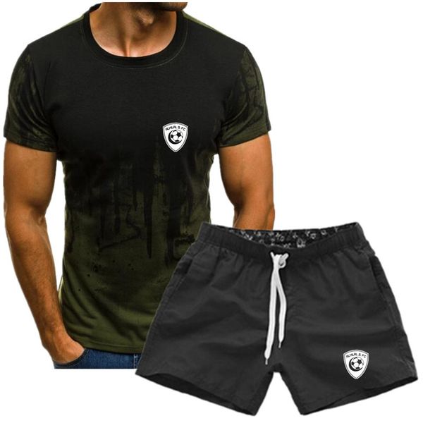 2020 new european and american summer men's short-sleeved t-shirt casual suit shorts + t-shirt men's trend suit, Gray
2020 new european and american summer men's short-sleeved t-shirt casual suit shorts + t-shirt men's trend suit, Gray