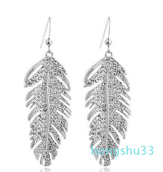 2020 silver gold 18k gold plated white gold austrian crystals feathers love dangle earrings for women wedding jewelry fashion
2020 silver gold 18k gold plated white gold austrian crystals feathers love dangle earrings for women wedding jewelry fashion