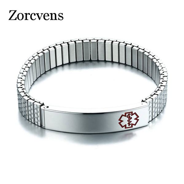 modyle 2020 new stainless steel alert elastic adjustable wristband id bracelet bangle for women, Black
modyle 2020 new stainless steel alert elastic adjustable wristband id bracelet bangle for women, Black