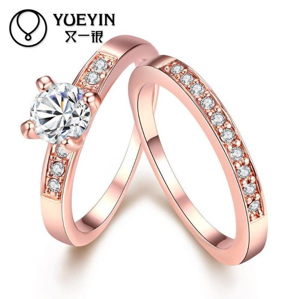 women's gold color rings wedding jewelry gold-color rings classic joias ouro wedding inlaid crystal, Golden;silver
women's gold color rings wedding jewelry gold-color rings classic joias ouro wedding inlaid crystal, Golden;silver