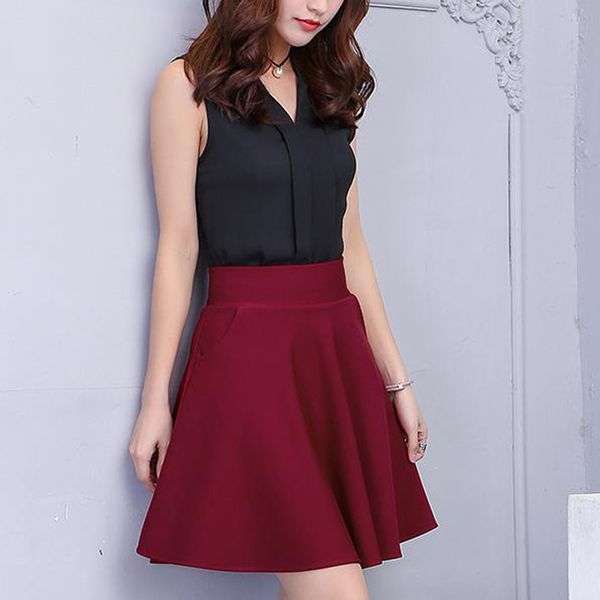 fashion retro a-line mini skirt anti-lightening pants high waist skirt ladies pocket short skirts spring summer women, Black
fashion retro a-line mini skirt anti-lightening pants high waist skirt ladies pocket short skirts spring summer women, Black