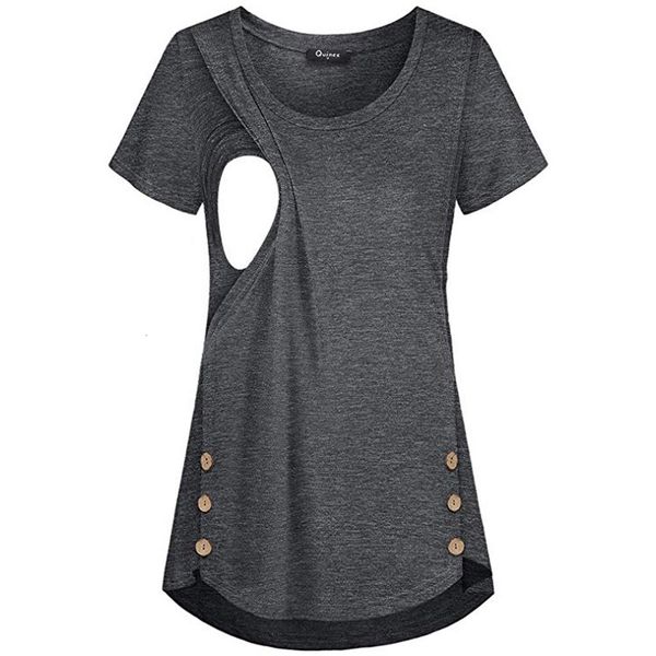 fashion maternity clothes solid color button breastfeeding women shirt fashion pregnant maternity casual soft clothes, White
fashion maternity clothes solid color button breastfeeding women shirt fashion pregnant maternity casual soft clothes, White