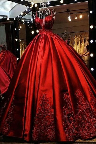 gorgeous spaghetti straps evening dresses sweetheart with lace appliques ball gown formal party dress prom dress robes de soiree, Black;red
gorgeous spaghetti straps evening dresses sweetheart with lace appliques ball gown formal party dress prom dress robes de soiree, Black;red