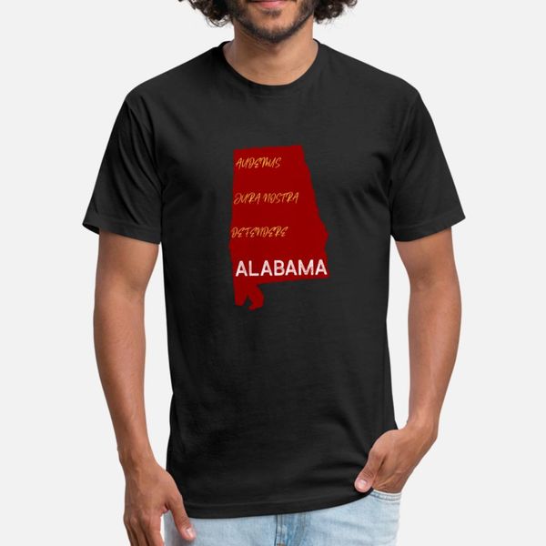 state of alabama t shirt men sunlight cotton crew neck clothes sunlight authentic summer pattern
