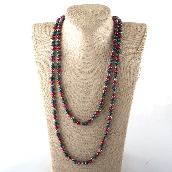 fashion multi color 5x8 crystal glass long knotted necklaces women ethnic necklace, Silver
fashion multi color 5x8 crystal glass long knotted necklaces women ethnic necklace, Silver