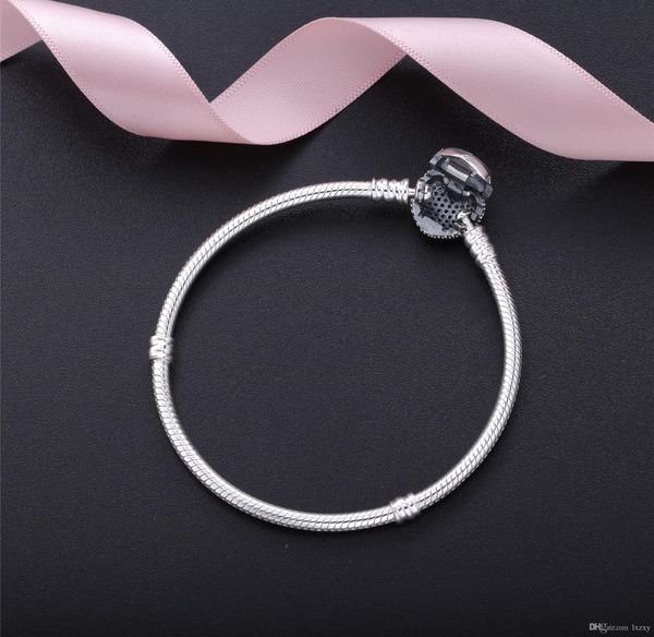 925 sterling silver heart charms bracelet with bag fit pandora european beads jewelry bangle real silver bracelet for82, Black
925 sterling silver heart charms bracelet with bag fit pandora european beads jewelry bangle real silver bracelet for82, Black