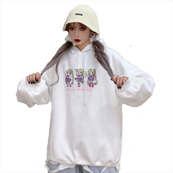 womens hoodies harajuku kawaii japanese anime sailor moon make up printed streetwear fashion casual loose sweatshirt top, Black
womens hoodies harajuku kawaii japanese anime sailor moon make up printed streetwear fashion casual loose sweatshirt top, Black