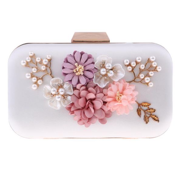 flower clutch bag evening purse handbag wedding womens party bridal shoulder, Silver
flower clutch bag evening purse handbag wedding womens party bridal shoulder, Silver