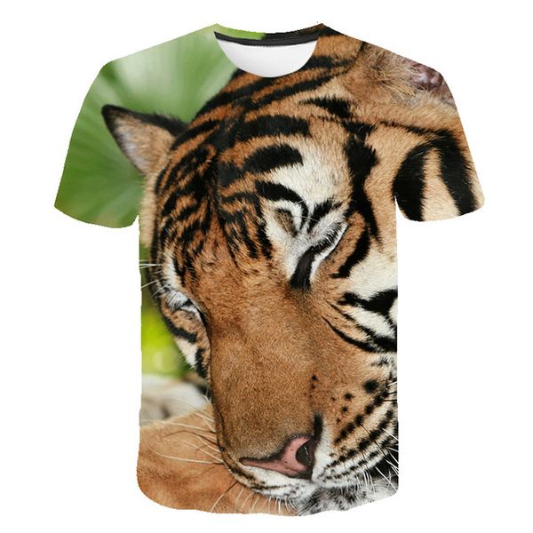3d new tiger animal 3d print shirts anime horror humor men clothing