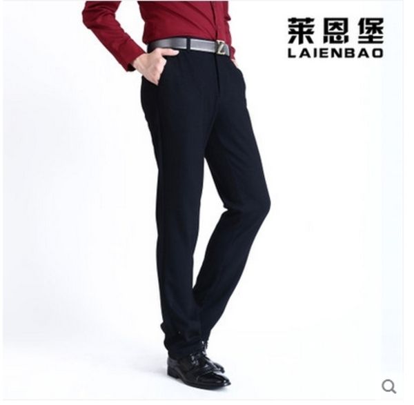 men's trouser fall straight business and leisure travelers big yard stretch pants deep profile of tall waist thick, Black
men's trouser fall straight business and leisure travelers big yard stretch pants deep profile of tall waist thick, Black