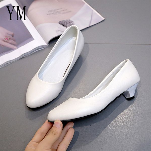 2020 mature round toe high heel pumps white shallow 3cm women office dress shoes spring autumn heels shoes 40, Black
2020 mature round toe high heel pumps white shallow 3cm women office dress shoes spring autumn heels shoes 40, Black