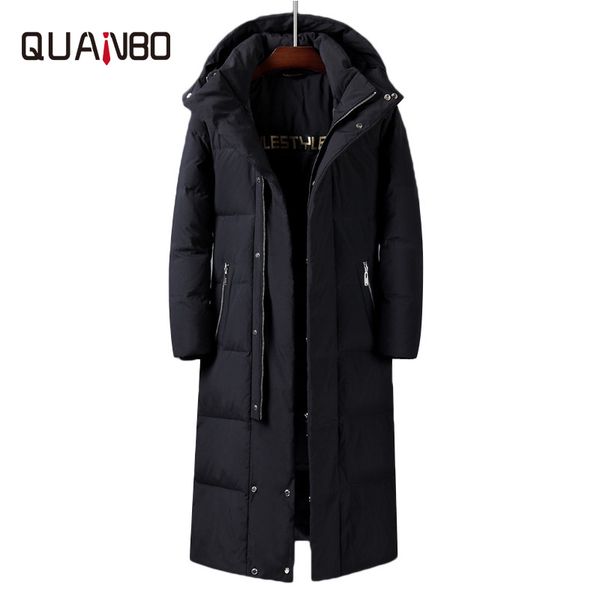 mens women x-long white duck down jackets 2019 new winter over the knee thicken warm detachable hat male's jackets canada coat, Black;white 
mens women x-long white duck down jackets 2019 new winter over the knee thicken warm detachable hat male's jackets canada coat, Black;white