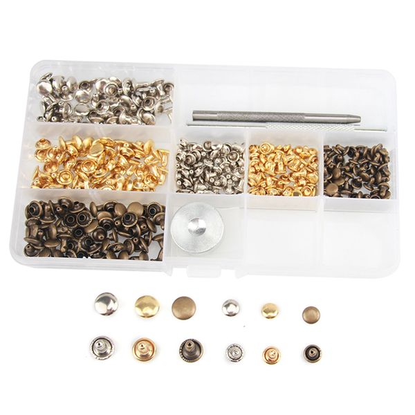 180 240pcs tubular copper rivet studs leather craft double cap box packed
180 240pcs tubular copper rivet studs leather craft double cap box packed