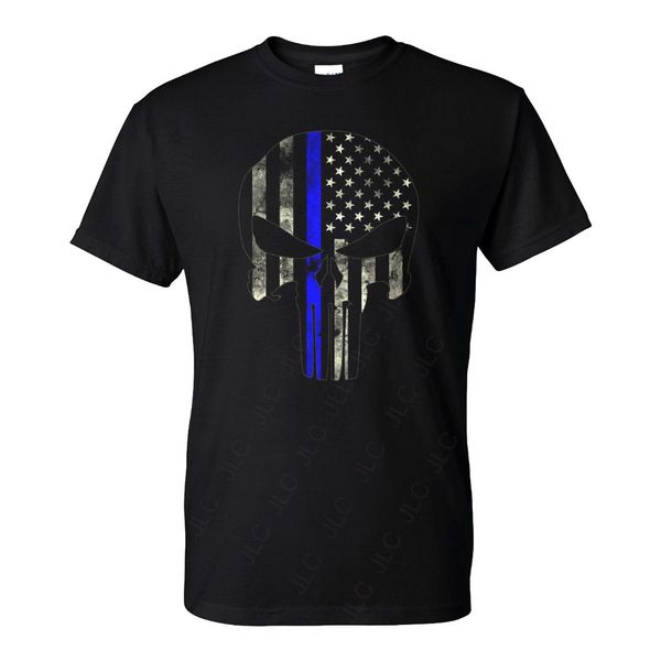 2019 new fashion man t-shirt american flag skull thin blue line police punisher t-shirt casual t-shirt
2019 new fashion man t-shirt american flag skull thin blue line police punisher t-shirt casual t-shirt