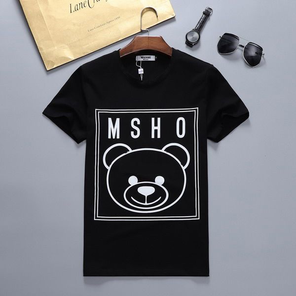 men&women t-shirt fashion letter cartoon bear pattern print boy girl casual tees short sleeve crew neck summer new arrival, White
men&women t-shirt fashion letter cartoon bear pattern print boy girl casual tees short sleeve crew neck summer new arrival, White