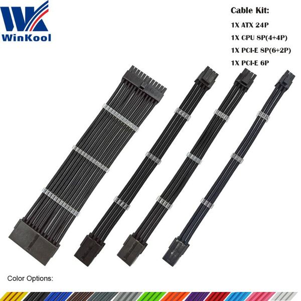 computer cables & connectors winkool female to male 18awg sleeved psu extension power cord / cable kits 1x atx 24p cpu 8p pci-e and 6p
computer cables & connectors winkool female to male 18awg sleeved psu extension power cord / cable kits 1x atx 24p cpu 8p pci-e and 6p