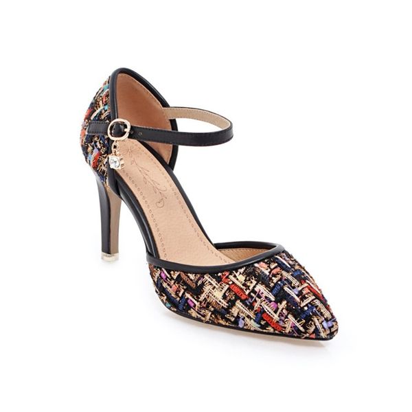 big size mixed color pointed sandals high heels sandals women shoes woman summer ladies, Black
big size mixed color pointed sandals high heels sandals women shoes woman summer ladies, Black