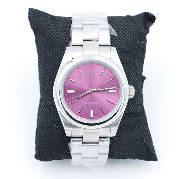 limited 39mm perpetual 116000 stainless steel watch red grape dial watches automatic mechanical wristwatches, Slivery;brown
limited 39mm perpetual 116000 stainless steel watch red grape dial watches automatic mechanical wristwatches, Slivery;brown