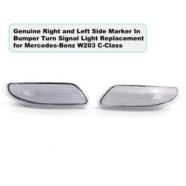 genuine left and right side marker in bumper led turn signal light replacement for w203 c-class
genuine left and right side marker in bumper led turn signal light replacement for w203 c-class