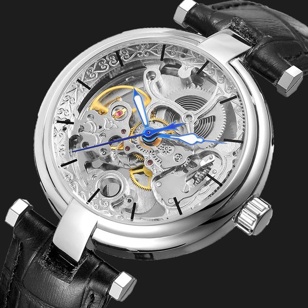forsining 2020 floating cloud carving luxury design skeleton dial mens genuine leather strap automatic mechanical wrist watches, Slivery;brown
forsining 2020 floating cloud carving luxury design skeleton dial mens genuine leather strap automatic mechanical wrist watches, Slivery;brown